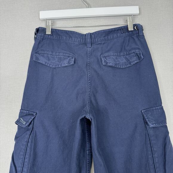 Tna Aritzia Womens Pants 6 Blue Surplus Division Cargo Baggy Gorpcore Streetwear - Picture 11 of 16